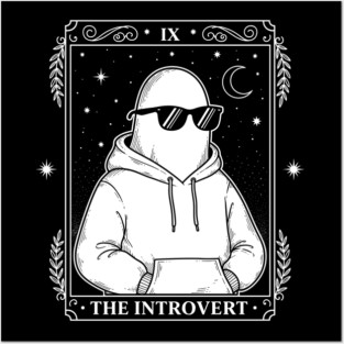 Chill Introvert Ghost Tarot Posters and Art