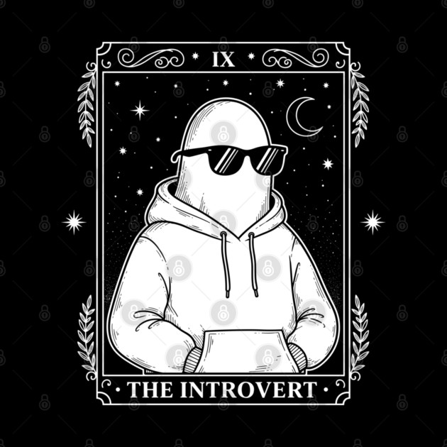 Chill Introvert Ghost Tarot by enrynz