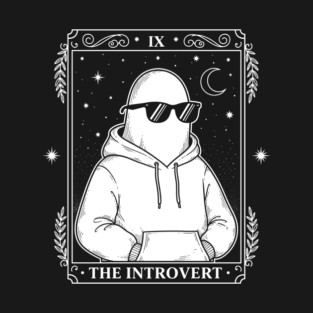 Chill Introvert Ghost Tarot T-Shirt