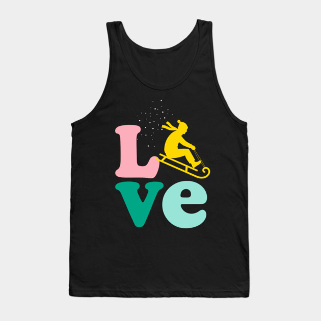 Sledding LOVE Tank Top by enrynz