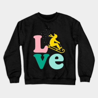 Sledding LOVE Crewneck Sweatshirt