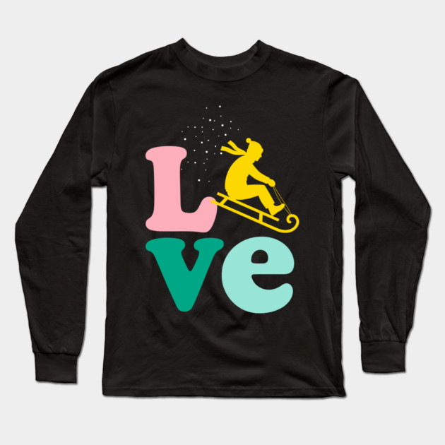 Sledding LOVE Long Sleeve T-Shirt by enrynz
