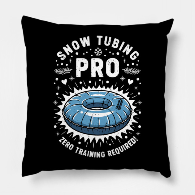 Snow Tubing Pro Pillow by enrynz