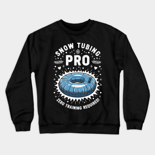 Snow Tubing Pro Crewneck Sweatshirt by enrynz