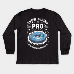 Snow Tubing Pro Kids Long Sleeve T-Shirt
