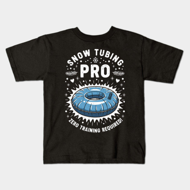 Snow Tubing Pro Kids T-Shirt by enrynz