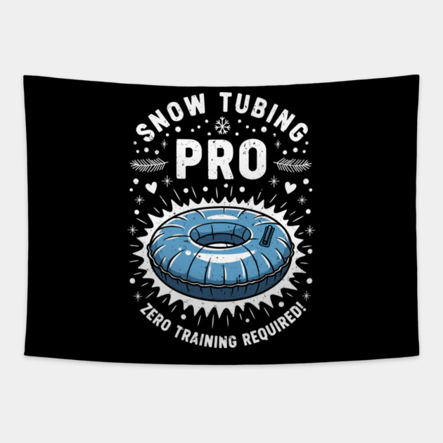 Snow Tubing Pro Tapestry by enrynz