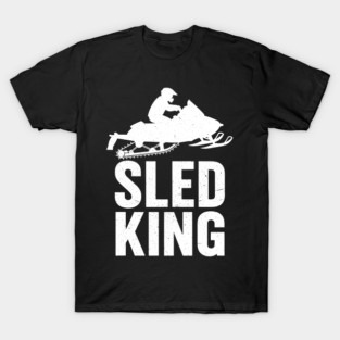 Sled King Snowmobile Rider T-Shirt
