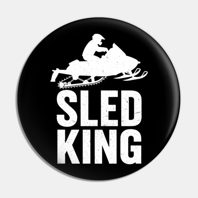 Sled King Snowmobile Rider Pin by enrynz