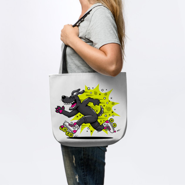 Speedy Grinning Dog Roller Skating Frenzy! by enrynz