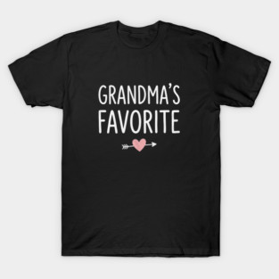 Grandma's Favorite Gift Idea For Grandparents T-Shirt