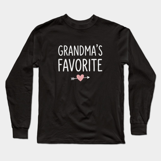 Grandma's Favorite Gift Idea For Grandparents Long Sleeve T-Shirt by ArtistTee ⭐⭐⭐⭐⭐