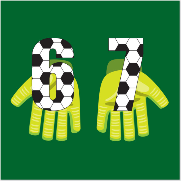 Football Goalkeeper 67 Wall Art by Creatifly Graphic Tees