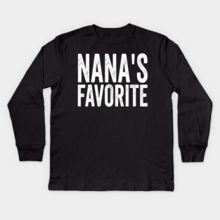 Nana's Favorite Family Gift Kids Long Sleeve T-Shirt