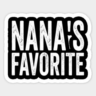 Nana's Favorite Family Gift Sticker