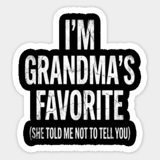 I'm Grandma's Favorite | Grandkids Gift Magnet