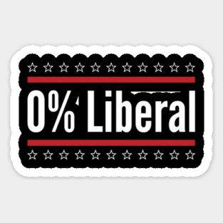 0% Liberal Patriotic Conservatives Magnet