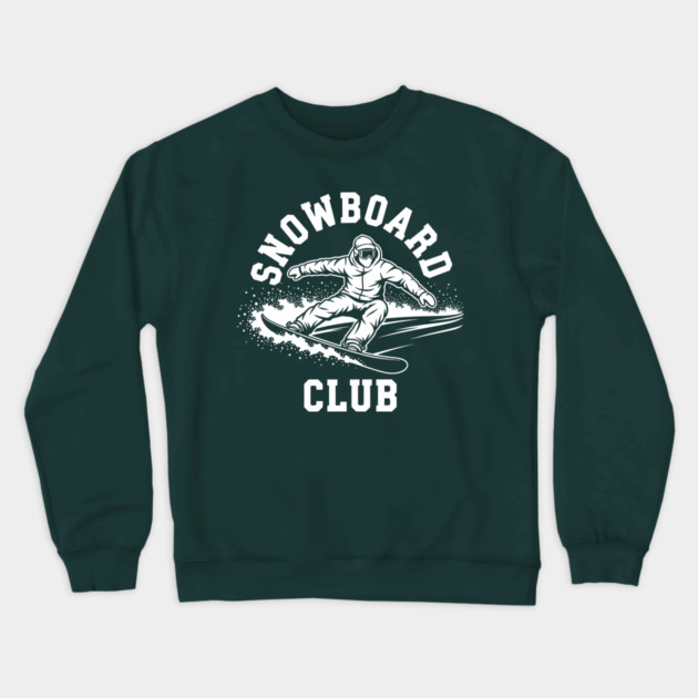 Snowboard Club Crewneck Sweatshirt by enrynz
