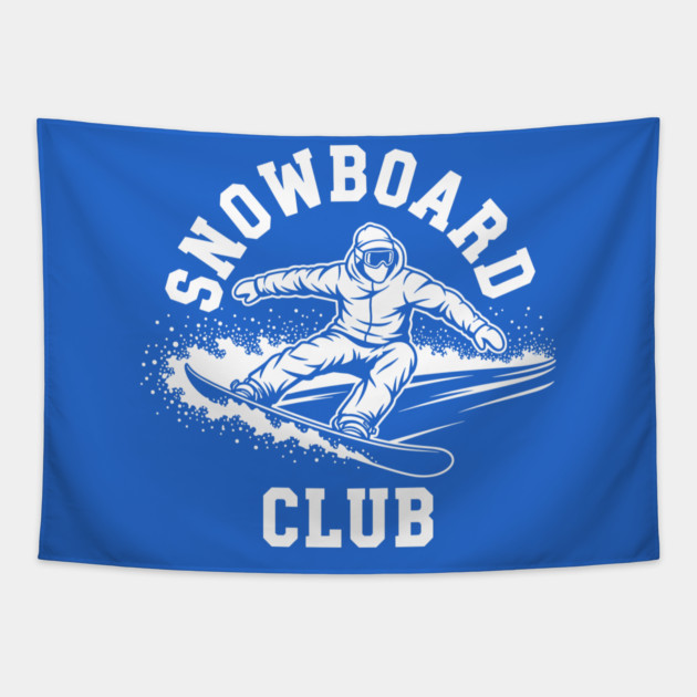 Snowboard Club Tapestry by enrynz