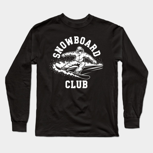 Snowboard Club Long Sleeve T-Shirt by enrynz