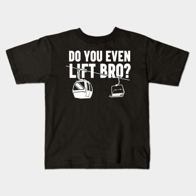 Do You Even Lift Bro? Kids T-Shirt by enrynz