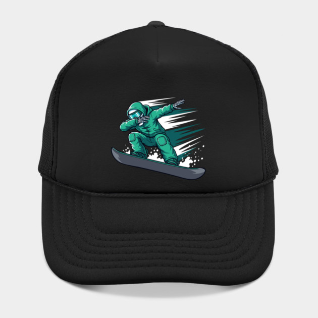 Dabbing Skeleton Snowboarder by enrynz