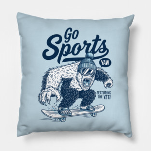 Yeti Sports Go! Hilarious Skateboard Beast Pillow