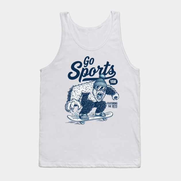 Yeti Sports Go! Hilarious Skateboard Beast Tank Top by enrynz