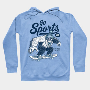 Yeti Sports Go! Hilarious Skateboard Beast Hoodie