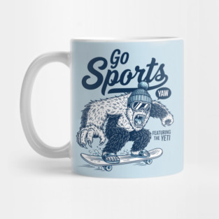 Yeti Sports Go! Hilarious Skateboard Beast Mug