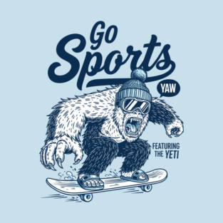 Yeti Sports Go! Hilarious Skateboard Beast T-Shirt