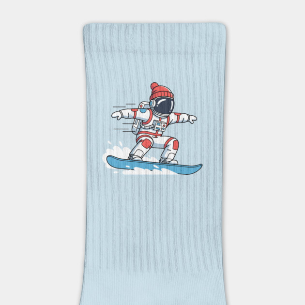 Cute Snowboarding Astronaut by enrynz