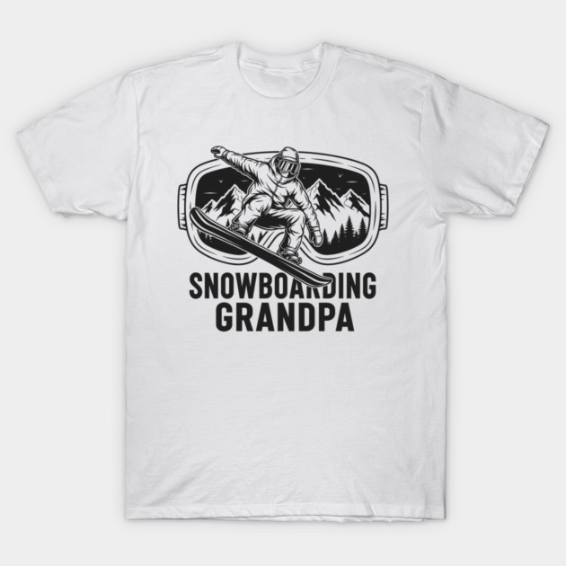 Snowboarding Grandpa T-Shirt by enrynz