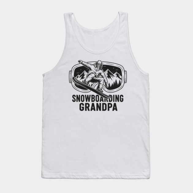 Snowboarding Grandpa Tank Top by enrynz
