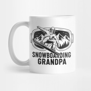 Snowboarding Grandpa Mug
