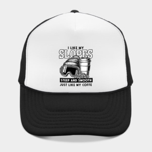 Steep Slopes & Smooth Coffee Ski Pun Hat