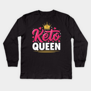 Keto Queen Kids Long Sleeve T-Shirt