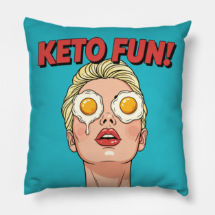 Egg Sunglasses Babe Pillow