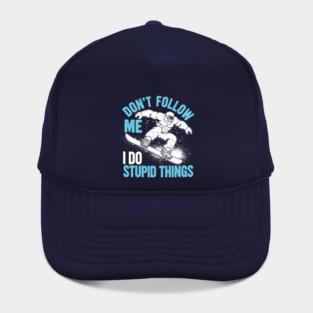 Funny Bigfoot Snowboarde Hat