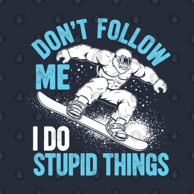 Funny Bigfoot Snowboarde by enrynz