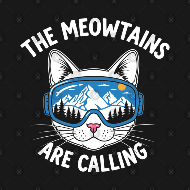 Meowtains Are Calling: Ski Goggles Cat! by enrynz