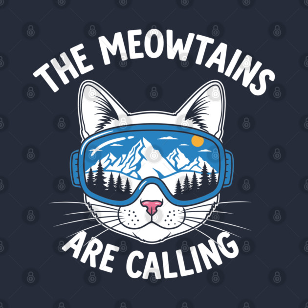 Meowtains Are Calling: Ski Goggles Cat! by enrynz