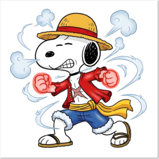 Snoopy as Luffy Gear 2 M5524 Posters and Art