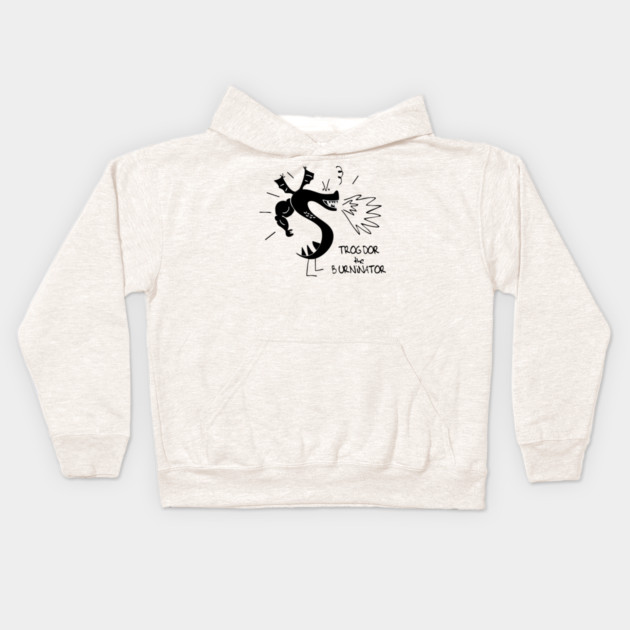 Trogdor The Burninator Kids Hoodie by Kelo
