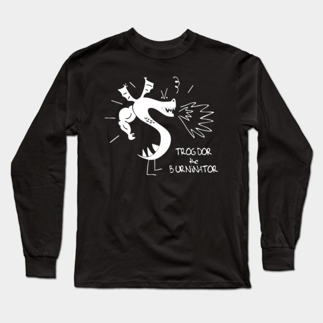 Trogdor The Burninator Long Sleeve T-Shirt by Kelo