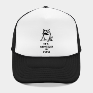 It Is Wednesday My Dudes Frog T-Shirt - Funny Meme Graphic Tee Hat