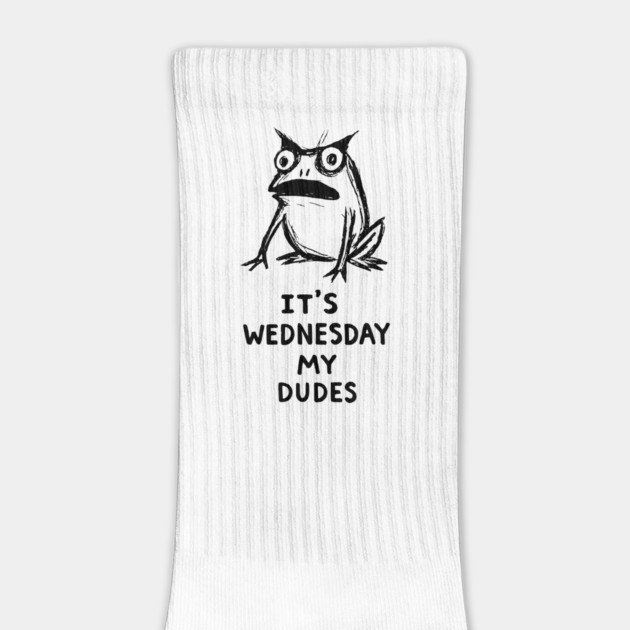 It Is Wednesday My Dudes Frog T-Shirt - Funny Meme Graphic Tee by TurnEffect