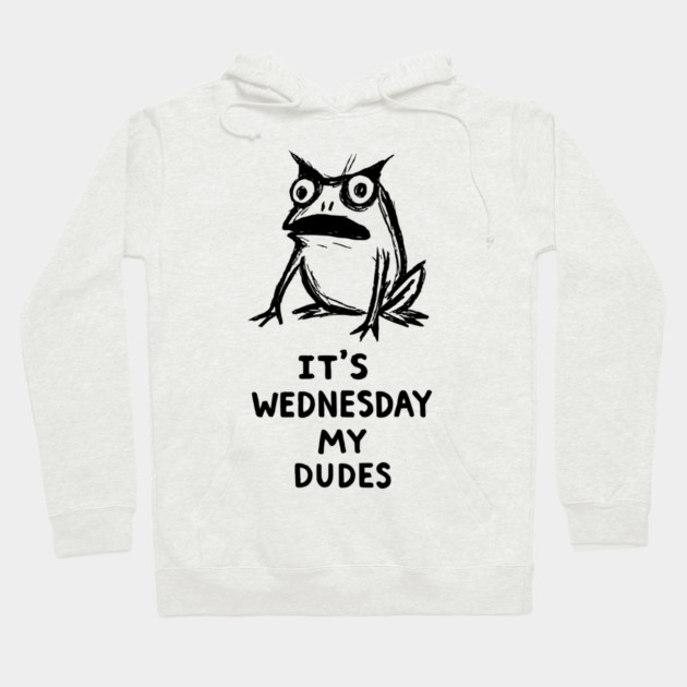 It Is Wednesday My Dudes Frog T-Shirt - Funny Meme Graphic Tee Hoodie by TurnEffect