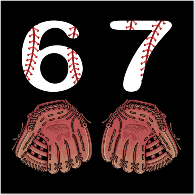 67 Baseball Wall Art by Creatifly Graphic Tees