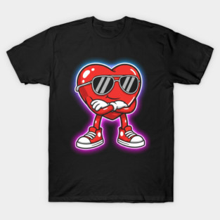 Valentine Six Seven 6 7 Meme Funny Heart Gen Z Alpha Boys T-Shirt